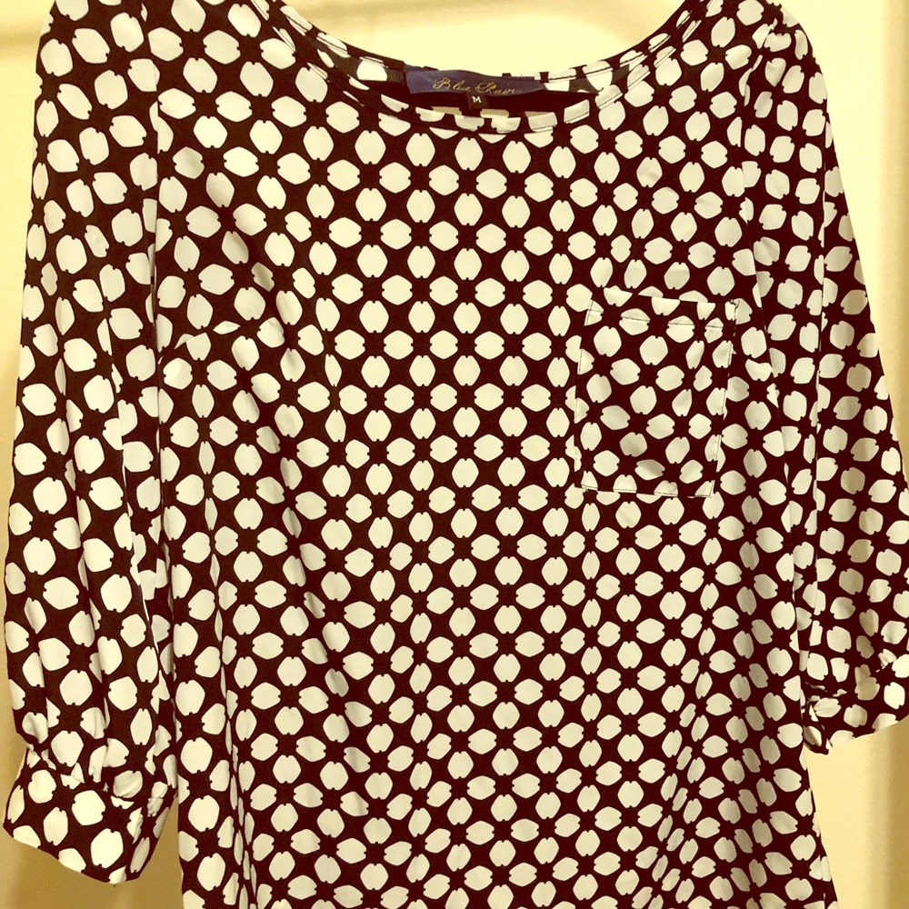 Black and White blouse by Blue Rain M